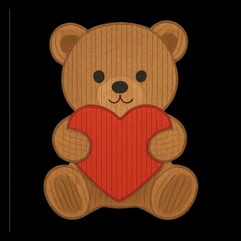 Ours en peluche avec coeur