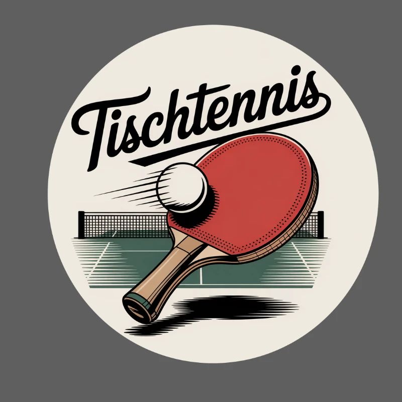 Table Tennis Retro Racket