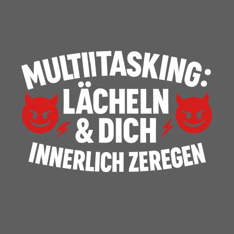 Multitasking Lächeln Innerlich Zerlegen