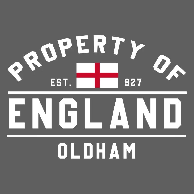 Eigentum von England Oldham Flagge
