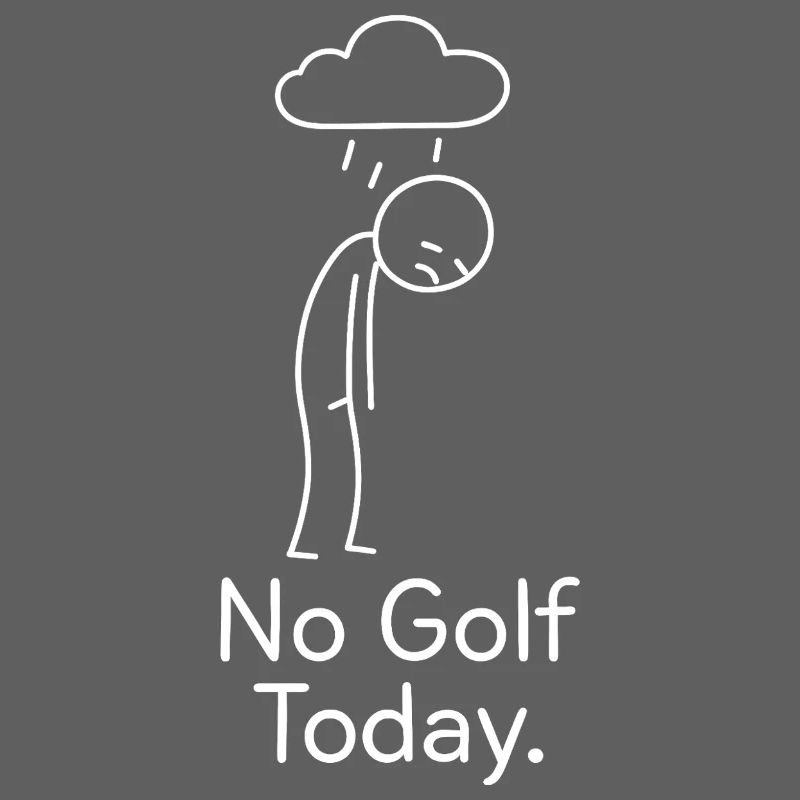 No Golf Today Golfspieler Geschenkidee Golfer