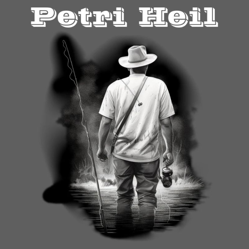 Petri Heil weiß
