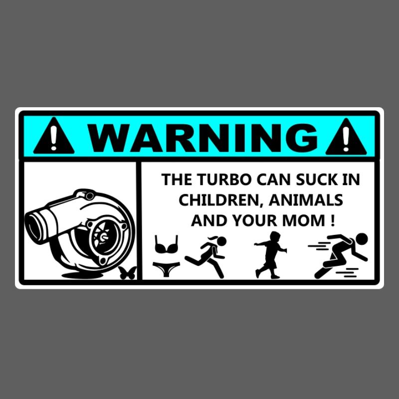 Danger Turbo Aufkleber