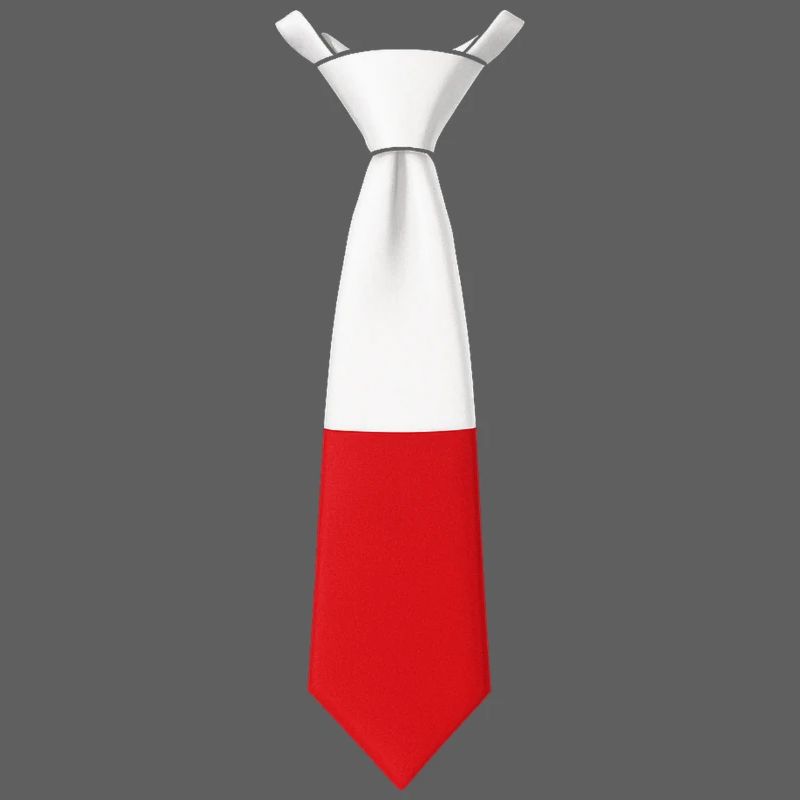 Cravate Pologne – Conception du drapeau