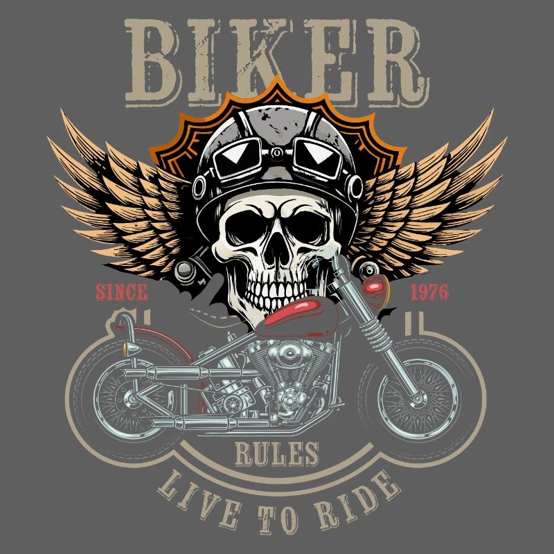 Biker Rules - Since 1976 - Live to Ride