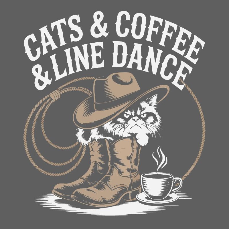 Danse en ligne de café pour chat