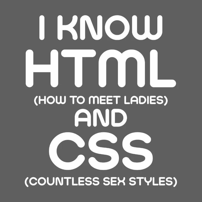 Je connais html et CSS