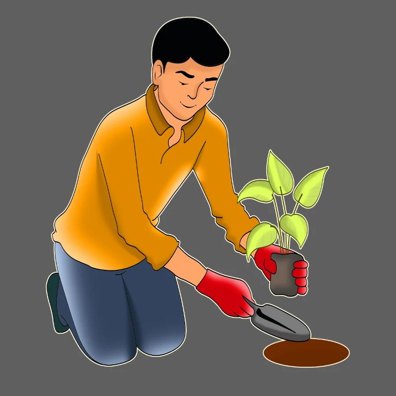 Gartenarbeit