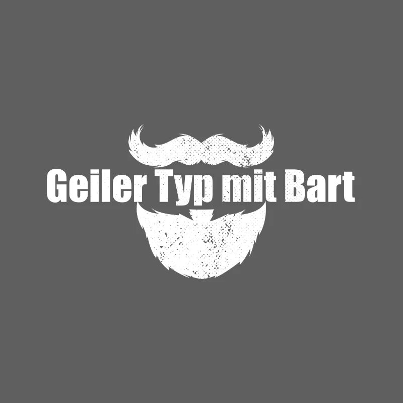 Geiler Typ Mit Bart Bartträger Barbier Vollbart