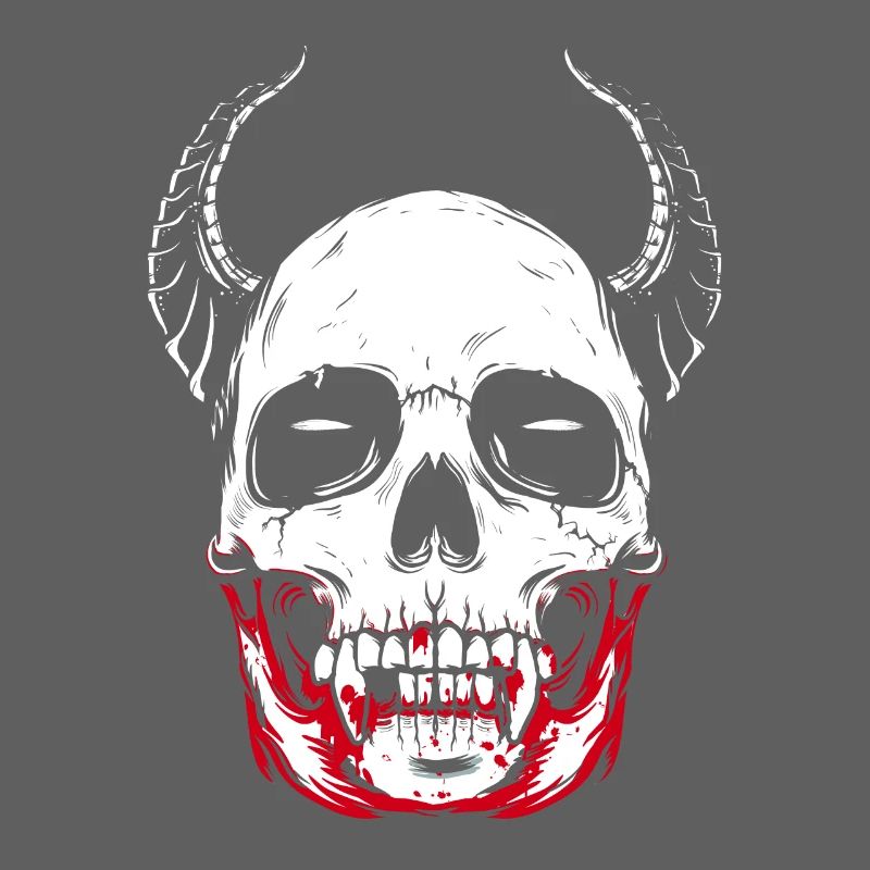Vampire skeleton horror skull