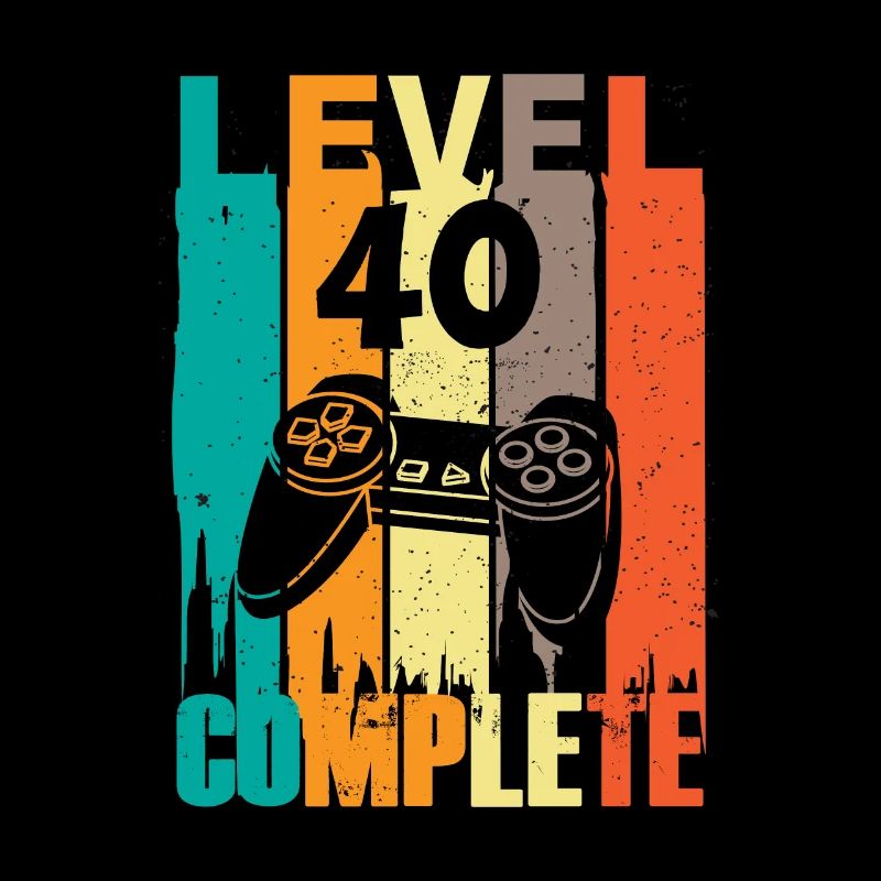Level 40 Complete Gamer Geburtstag 40.