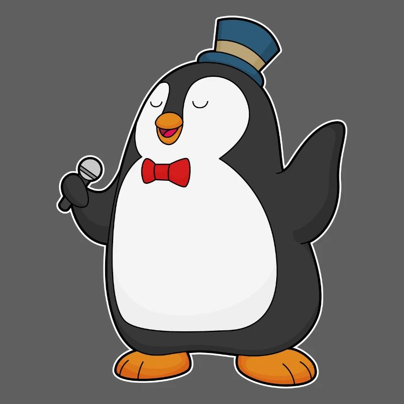 Chant du micro Penguin Singer
