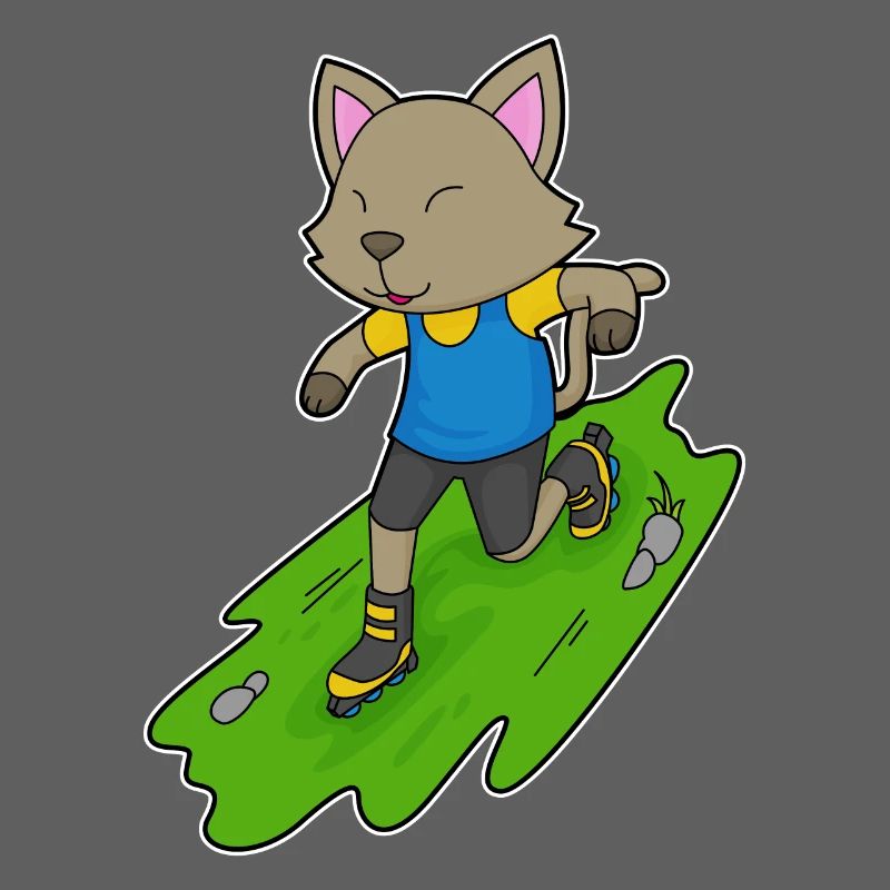 Katze Inline skating Inline skates