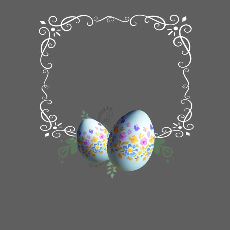 Festive Easter Egg Picture Frame