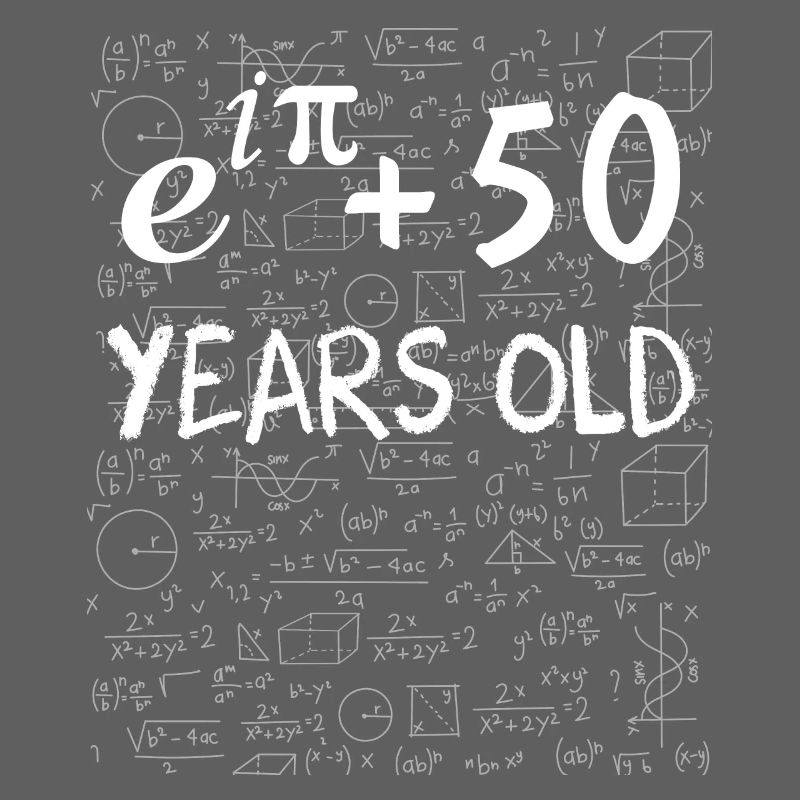 49th Birthday 49 Years Euler Identity Math Gift