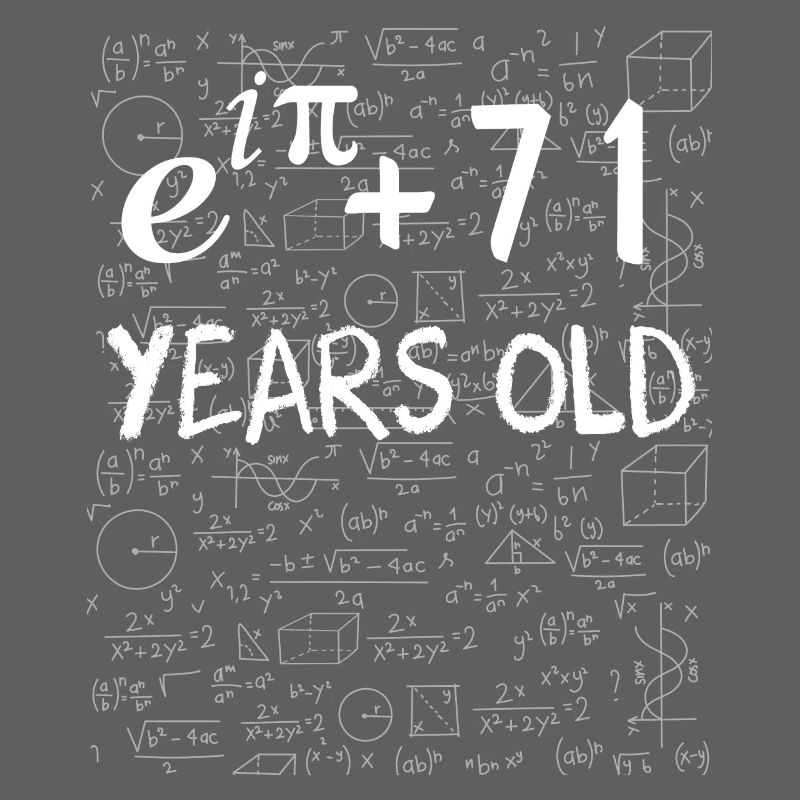70th birthday 70 years Euler Identity math gift