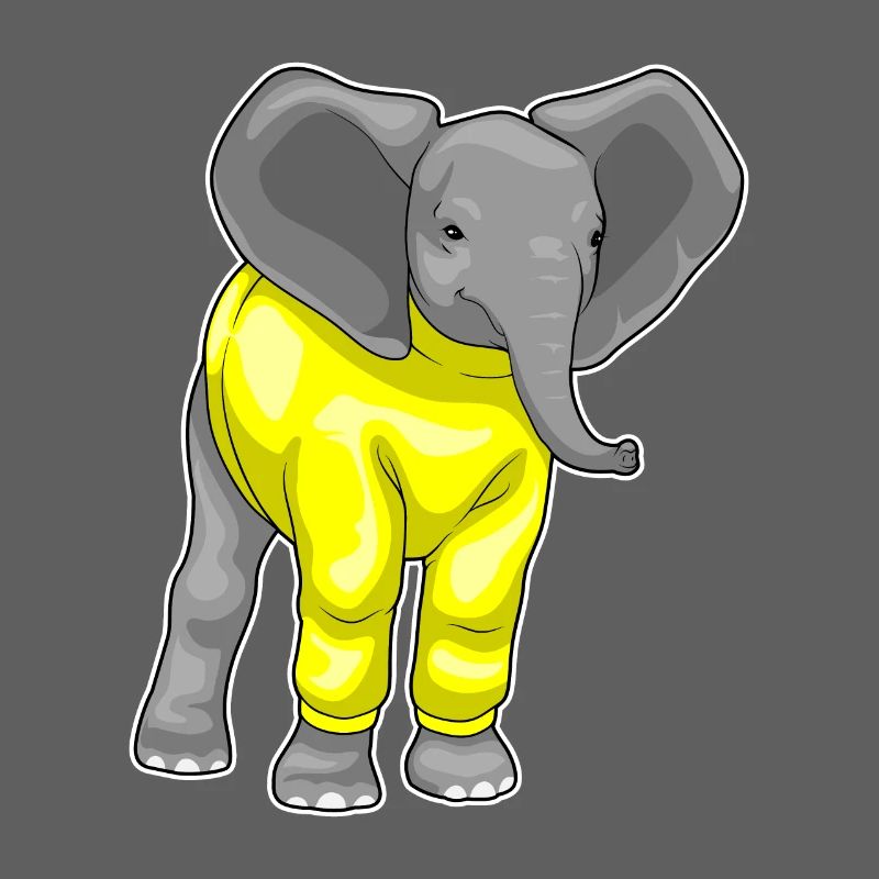 Elefant Winter