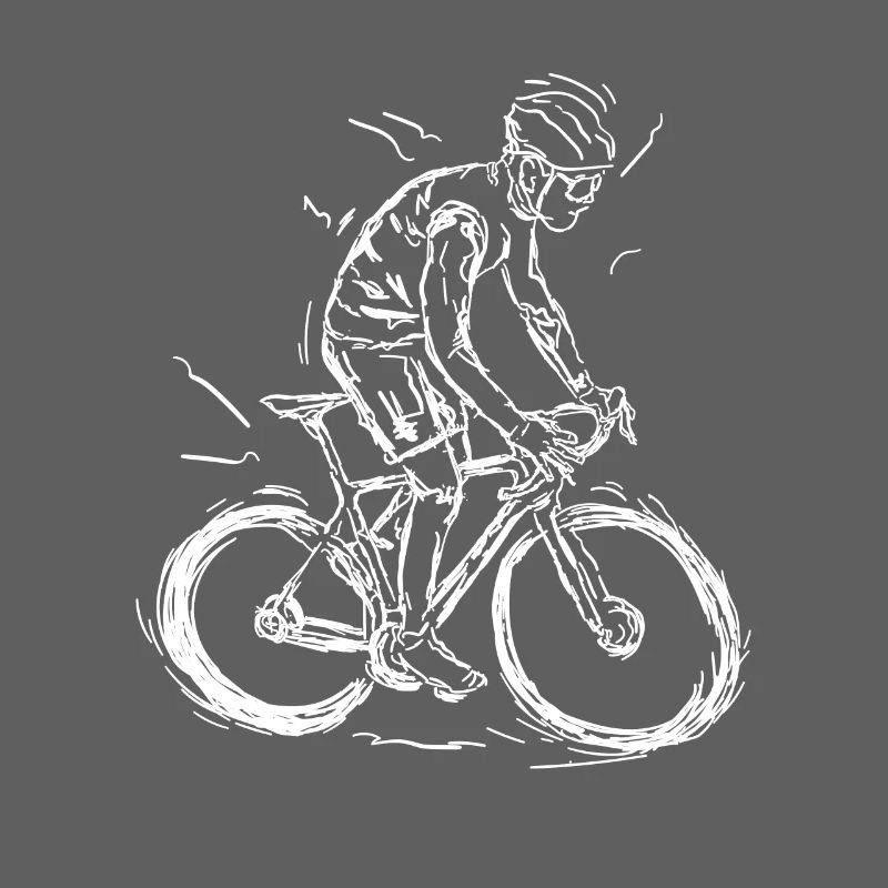 Cyclist Drawing