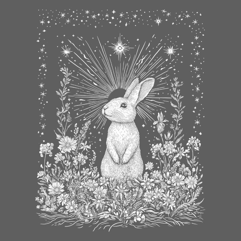 Boho Bunny Spring Bunny Motif Bohemian Cottagecore