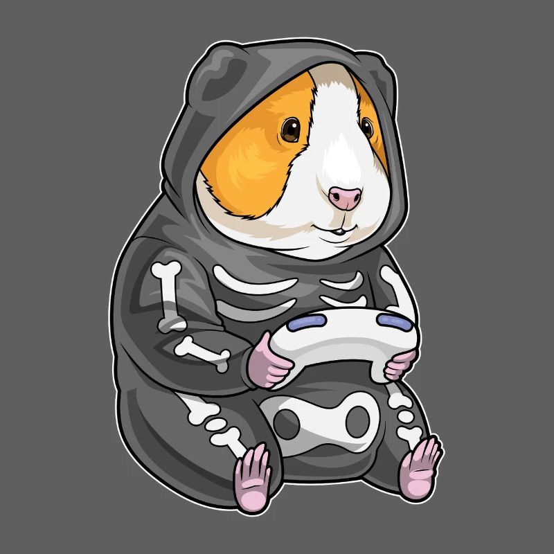 Cochon d’Inde Halloween Gamer