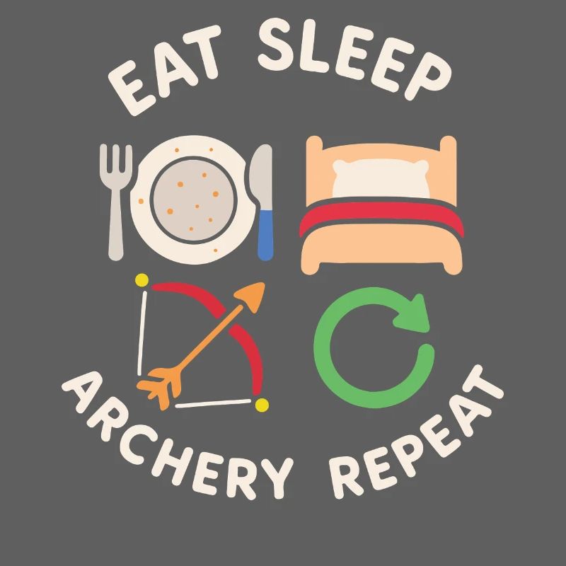 Eat Sleep Archery Repeat Funny Bogenschütze Bogen