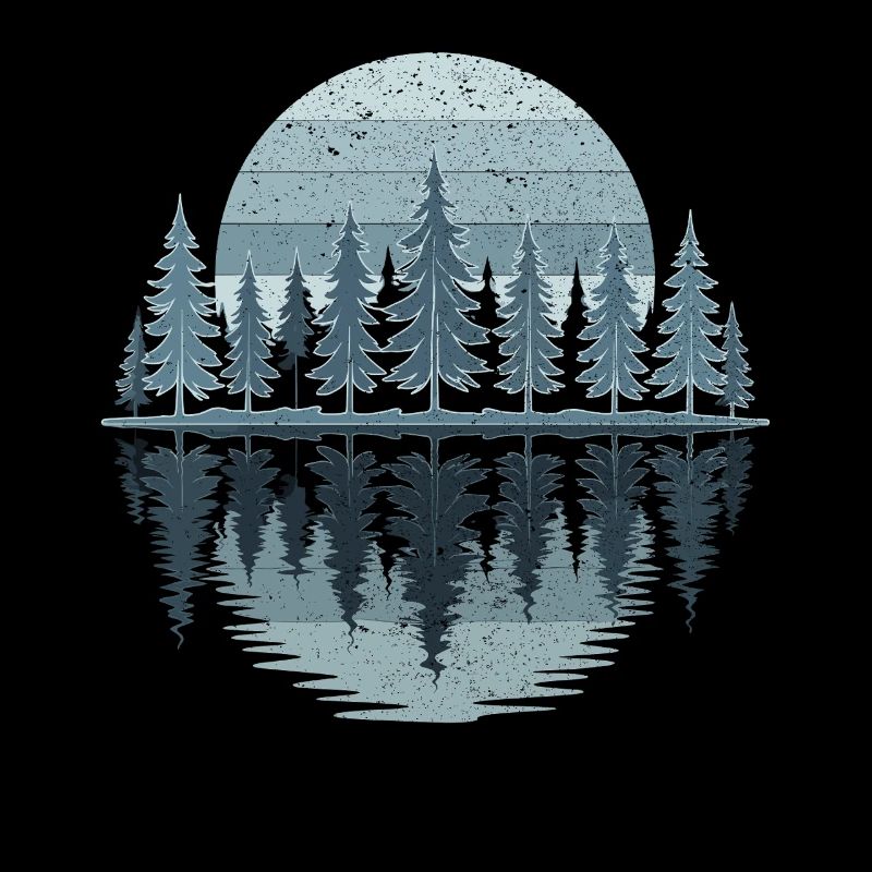 trees, forest, nature, wilderness, outdoor, sunset