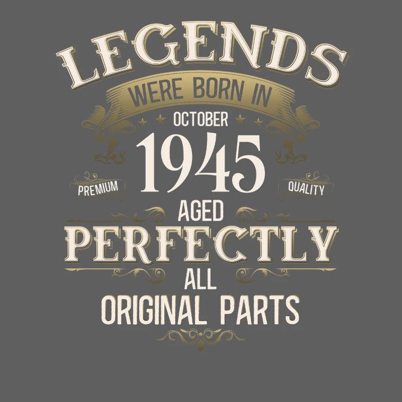 80th Birthday Legend October 1945