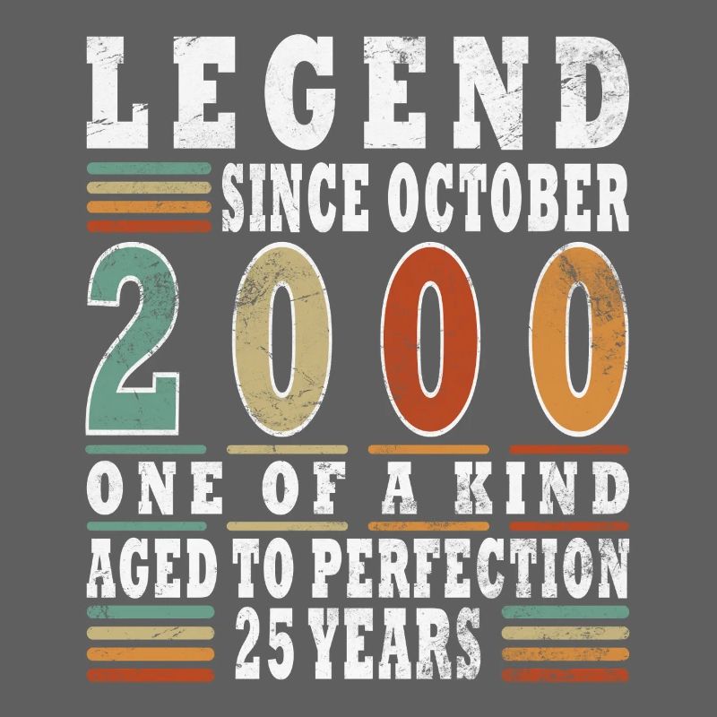25th Birthday Legend October Year 2000