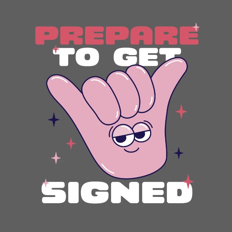 ASL Gebärdensprache Prepare To Get Signed