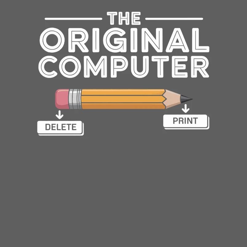 Der Original Computer – Bleistift Delete & Print