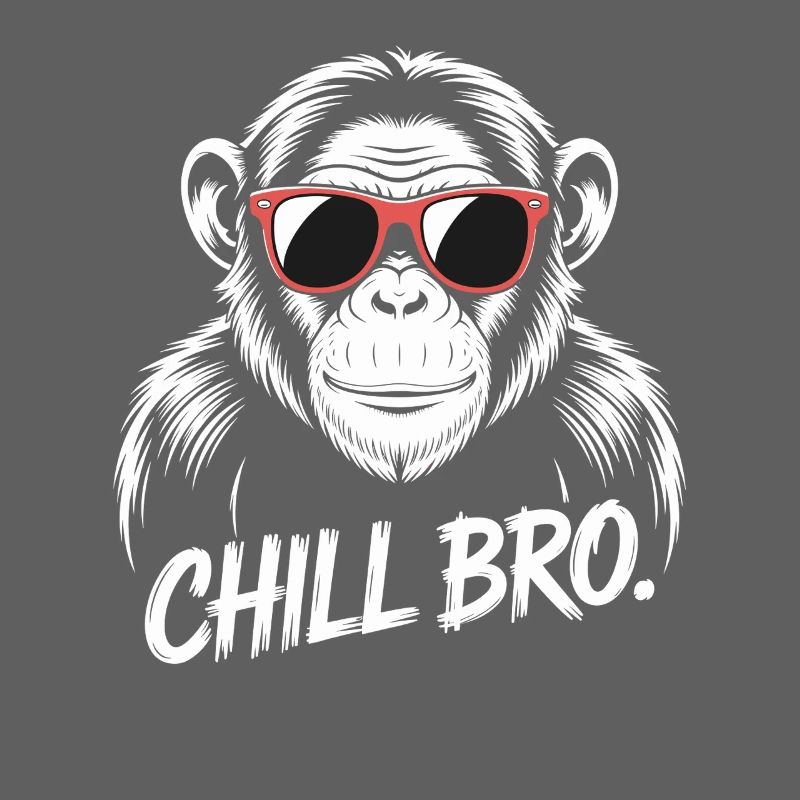 Chill Bro Affe Mit Sonnenbrille