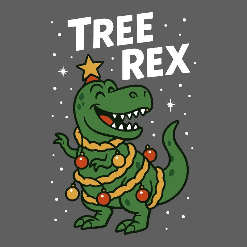 Tree Rex Funny Christmas Dinosaur Humor