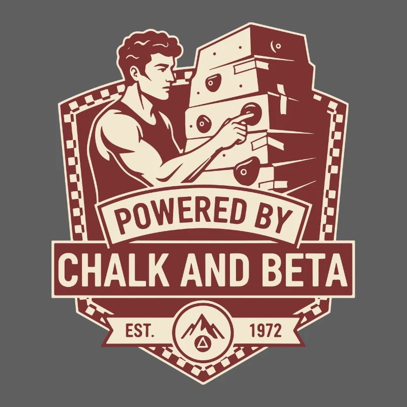 Powered By Chalk And Beta Climbing Humor