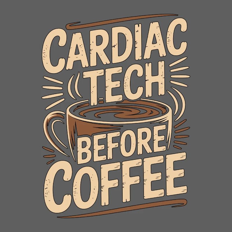 Cardiac Tech Before Coffee Echo Tech Coffee Lover