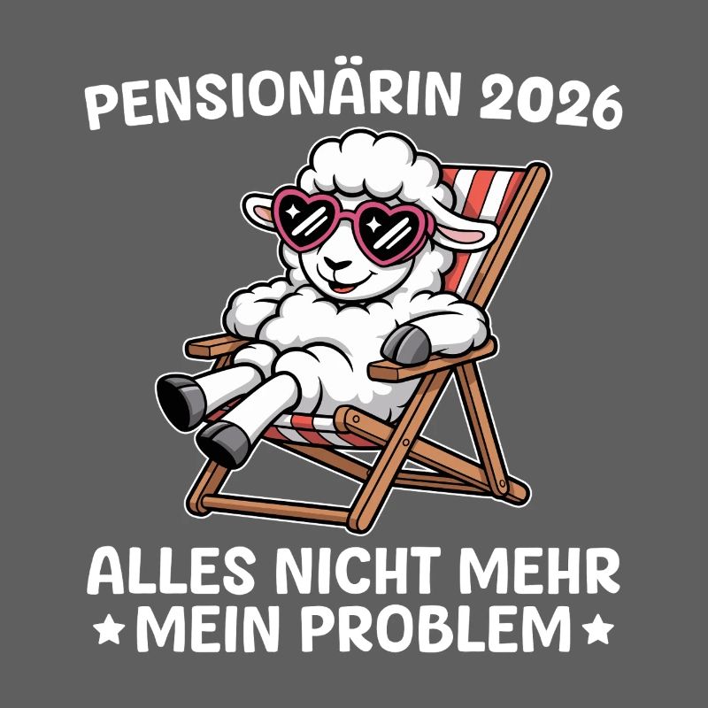 Retraité 2026 Moutons dans une chaise longue - Adieu