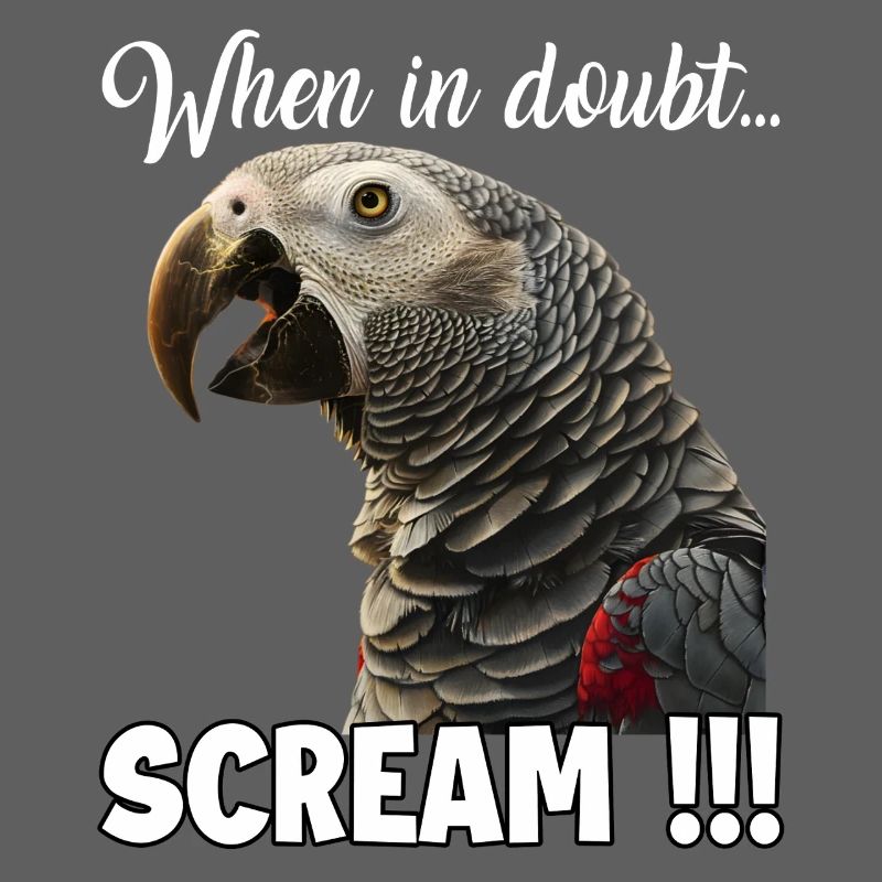 Humorous gift idea for parrot keepers