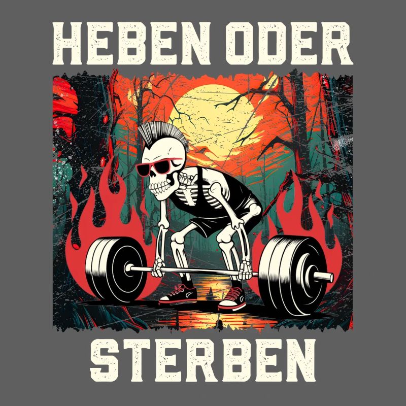 Kraftsportler HEBEN ODER STERBEN Lustiges