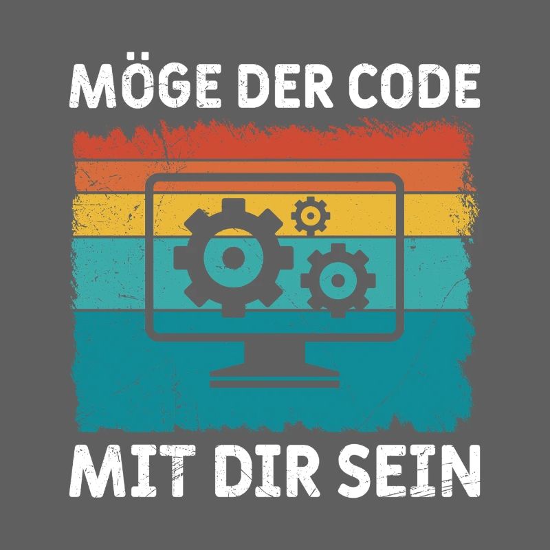 Ordinateur geek, QUE LE CODE SOIT AVEC TOI, DRÔLE