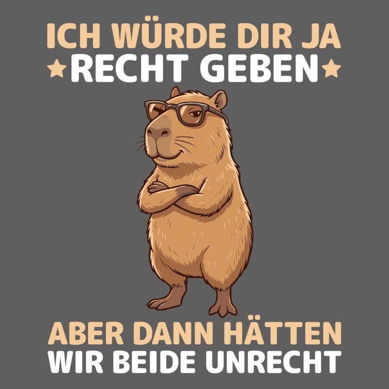 Capybara saying: Then we would both be wrong
