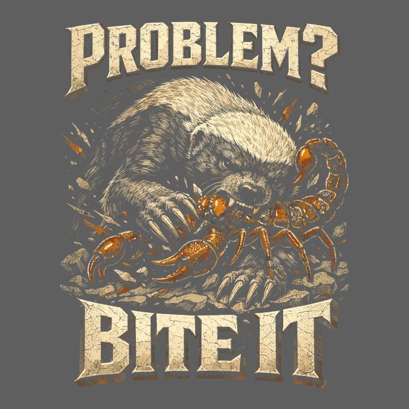 Honigdachs Honey Badger Tier Problem? Bite It