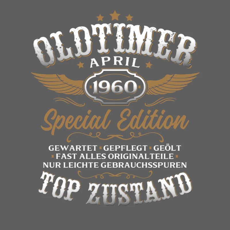 66. Geburtstag Geschenk Mann Oldtimer April 1960