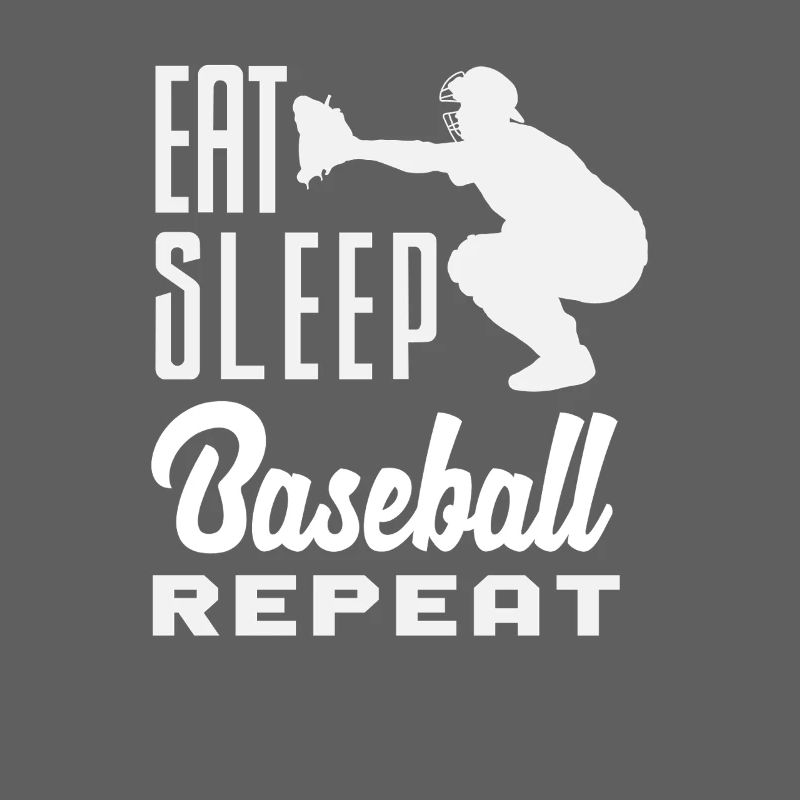 Eat Sleep Baseball Repeat Catcher