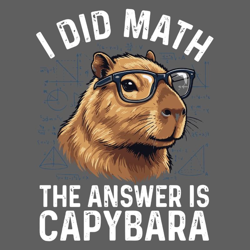 I Did Math Answer Is Capybara Lustig Spruch