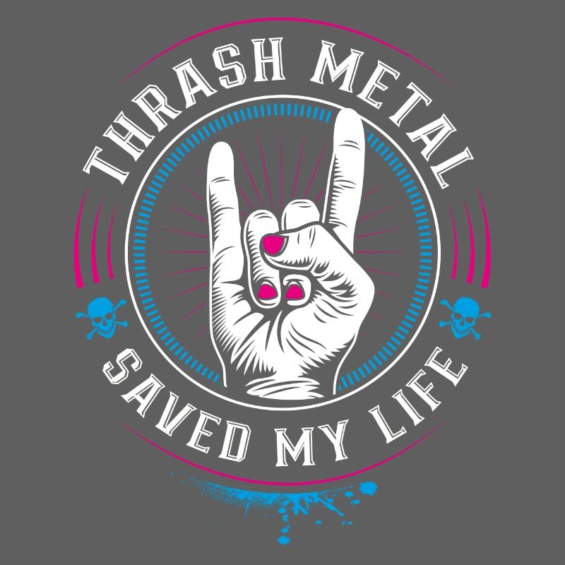 Thrash Metal saved my Life - Mano cornuta
