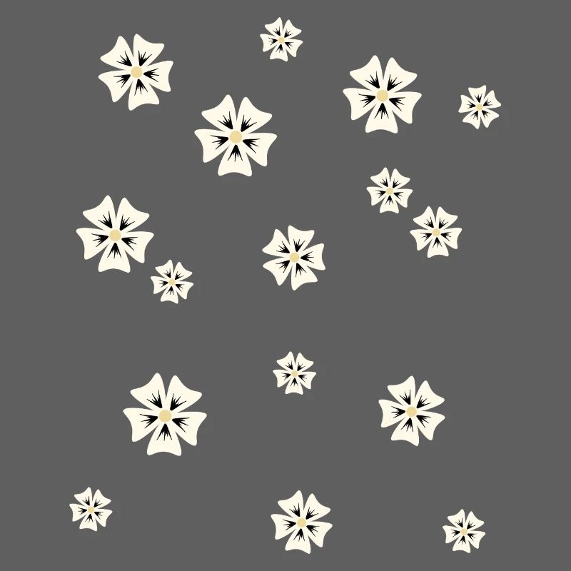 Floral pattern in a simple style