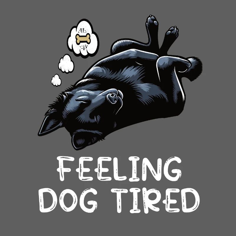 Feeling Dog Tired Black Shepherd Owner
