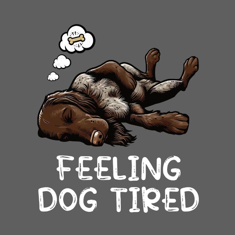 Feeling Dog Tired Deutsch Drahthaar drahthaar hund