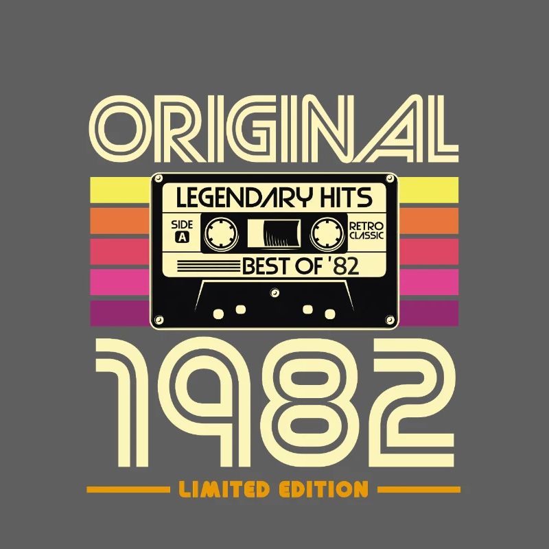 Original 1982 Édition Limité Cassette Retro