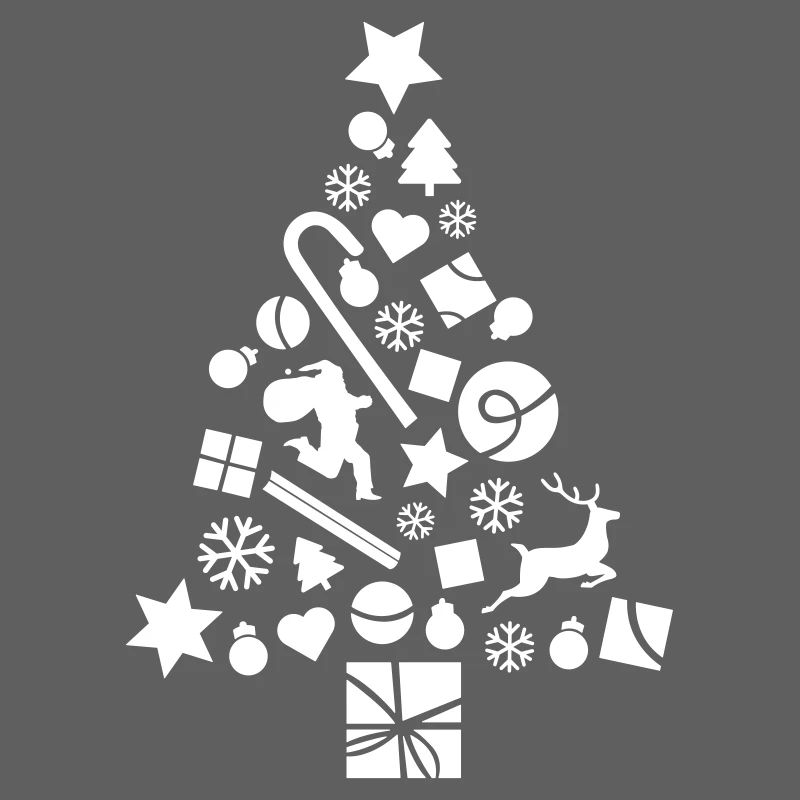 Sapin de Noël décoré
