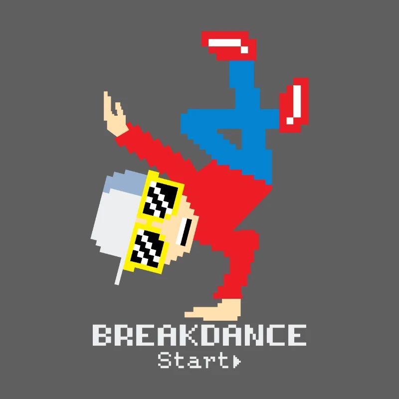 Pixel Breakdance B-Boy | Hip Hop rétro 8-bit